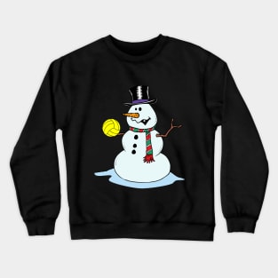 Funny Snowman Playing Water Polo Christmas T-shirt Crewneck Sweatshirt